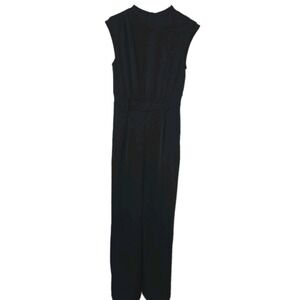 Commense Black Wide Leg Jumpsuit Size S GUC Chic Classic Minimal 🖤✨